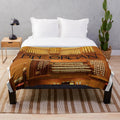 Big pipe organ plush blanket for music and church lovers
