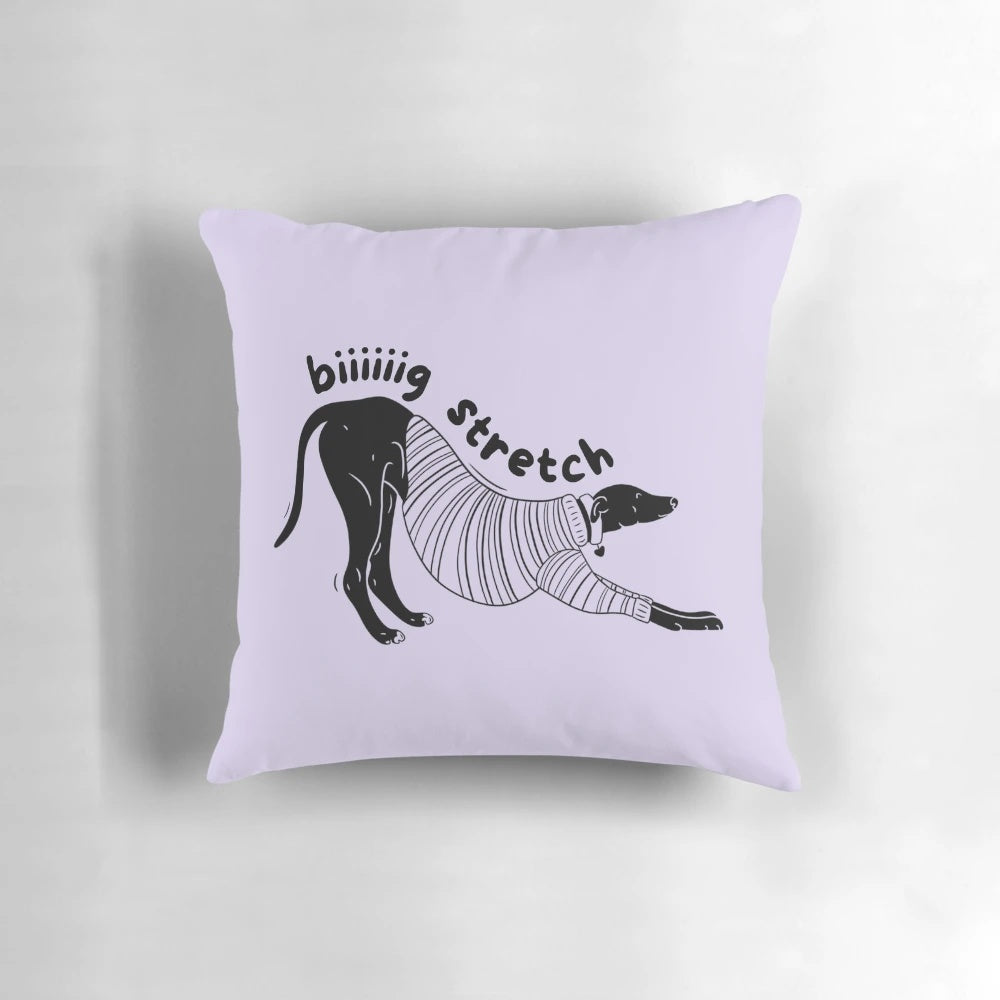 Soft and supportive big stretch greyhound pillow for sighthound dogs