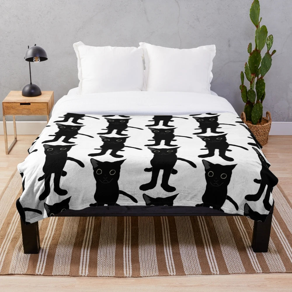 Soft and cuddly plush bigfoot-themed blanket for babies and children