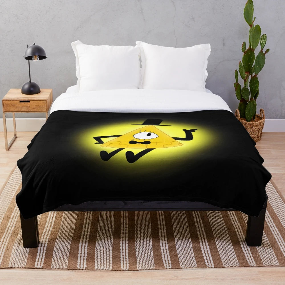 Bill Cipher plush blanket from Gravity Falls