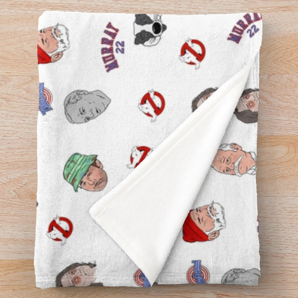 Cozy plush blanket featuring Bill Murray, the beloved comedy actor