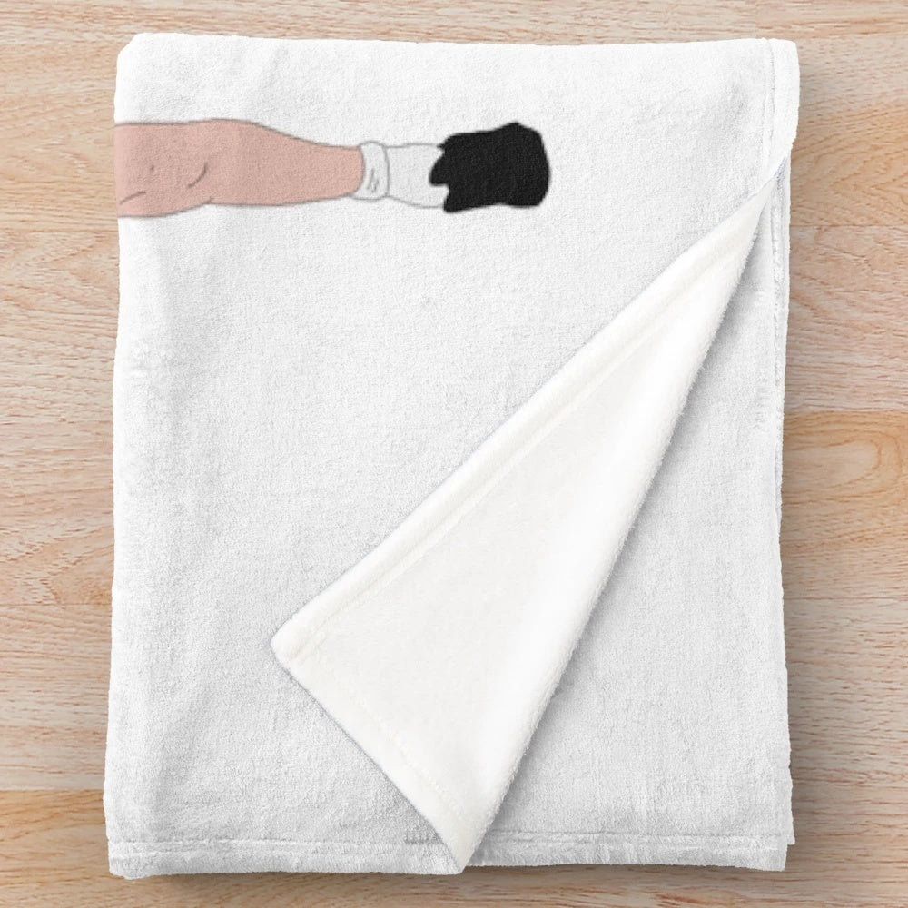 Plush blanket featuring scenes from the 1980s film Billy Elliot