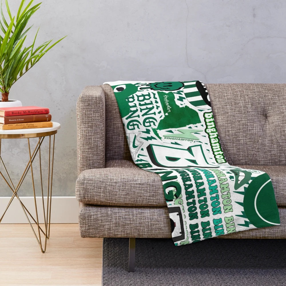 Binghamton University Bearcats plush blanket