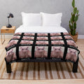 Sphynx cat-inspired plush blanket with the Bingus meme design