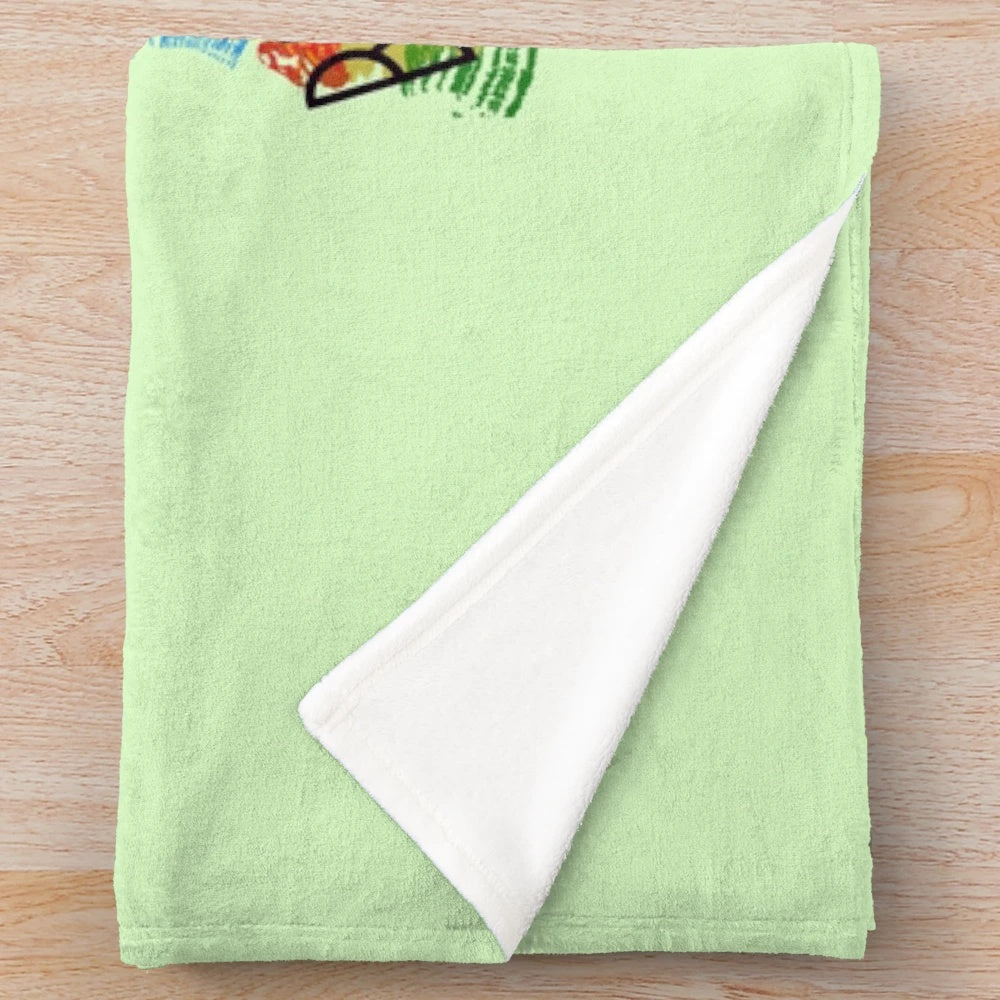 Bird watcher plush blanket featuring a red cardinal
