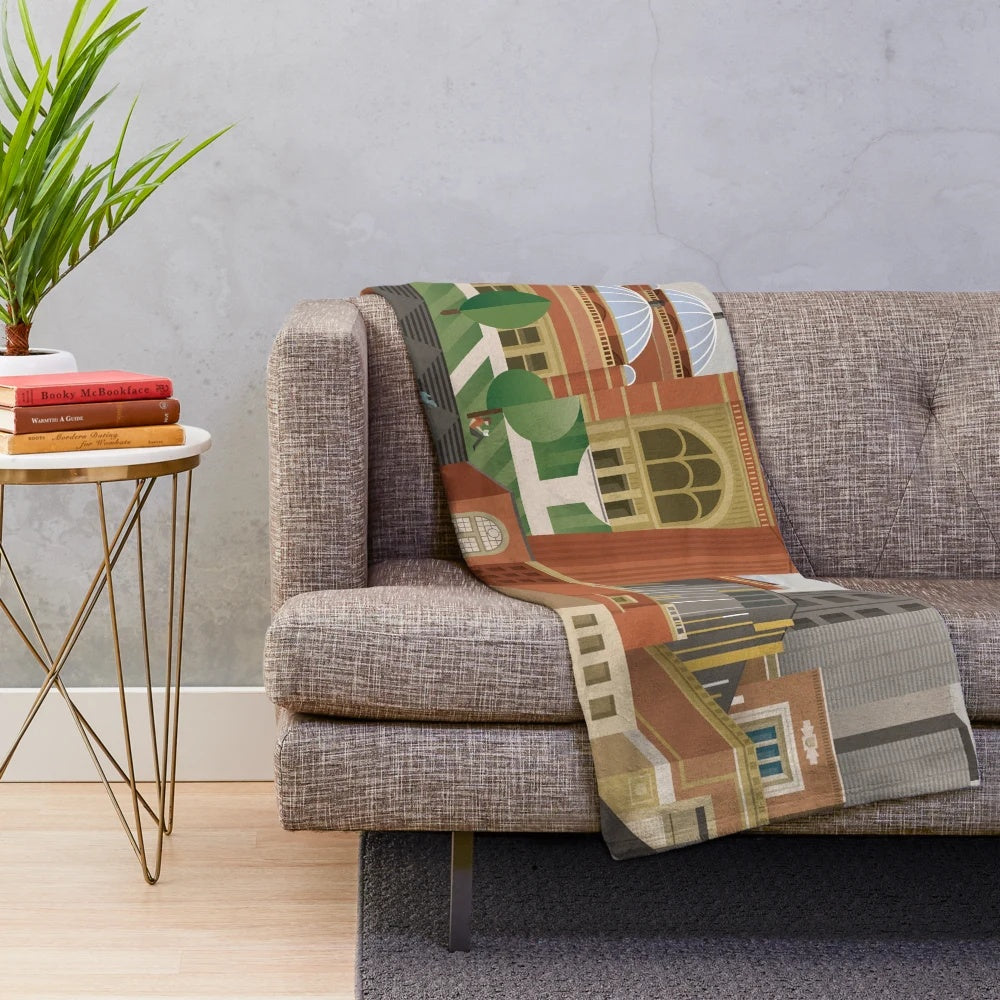 Soft and comfortable plush blanket featuring the University of Birmingham logo