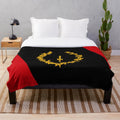 Black American heritage flag design on a soft, plush blanket
