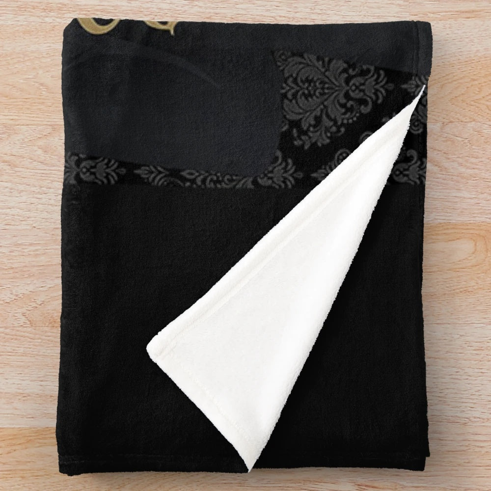 Black Butler Themed Plush Blanket with Demon Butler and Ciel Phantomhive