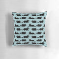 Soft, plush black cat pillow with detailed features