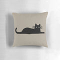 Plush black cat-shaped pillow for pet owners and fans of feline friends