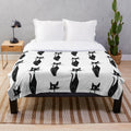Soft and Fluffy Black Cat Plush Blanket