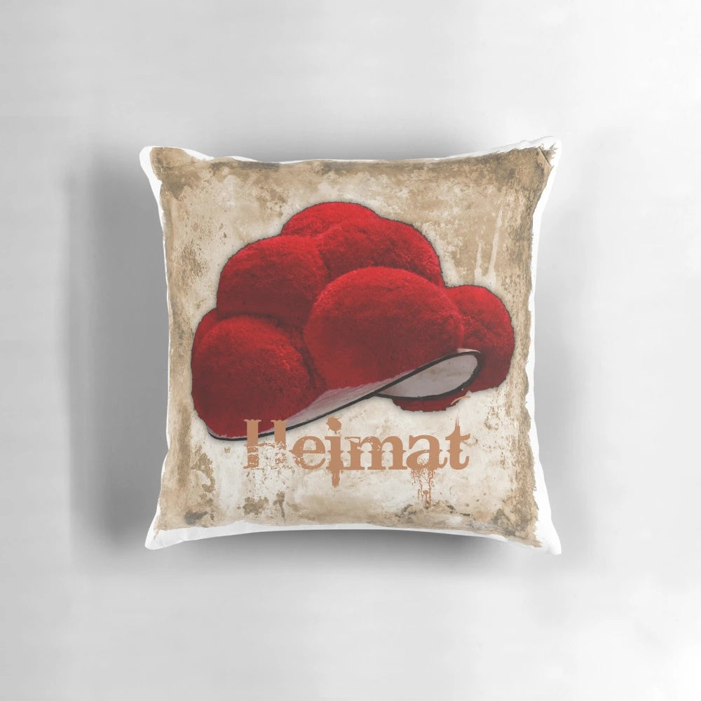 Black Forest-inspired pillow pod with traditional bollenhut design