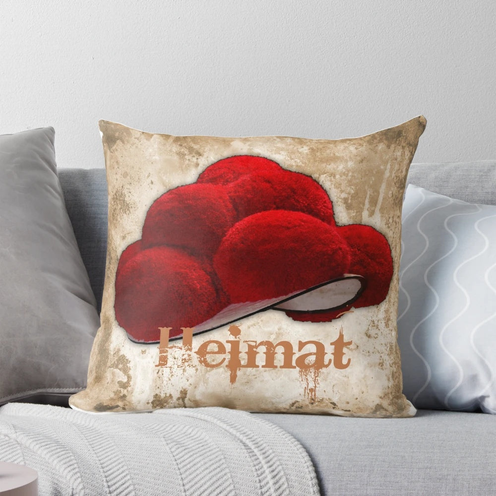 Black Forest-inspired pillow pod with traditional bollenhut design