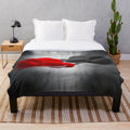 Black Forest plush blanket featuring traditional Bollenhut costume design