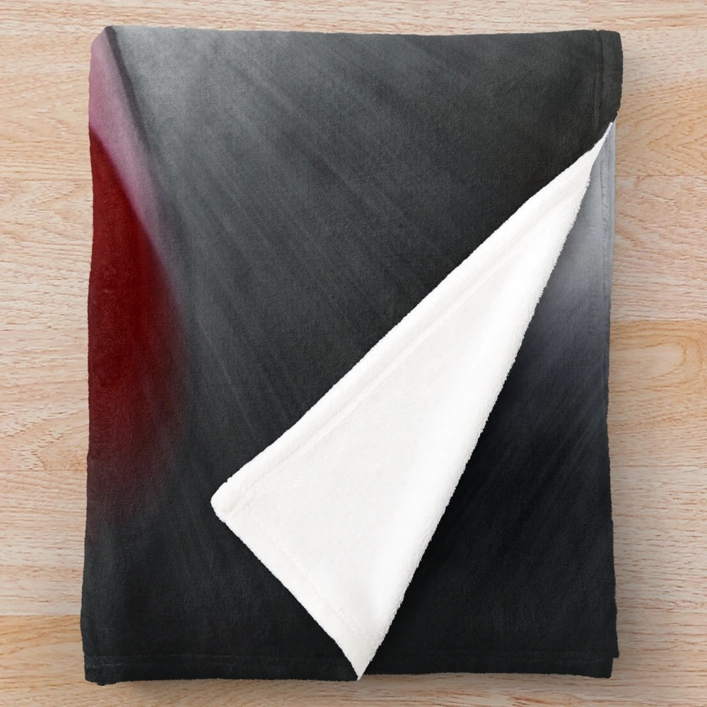 Black Forest plush blanket featuring traditional Bollenhut costume design