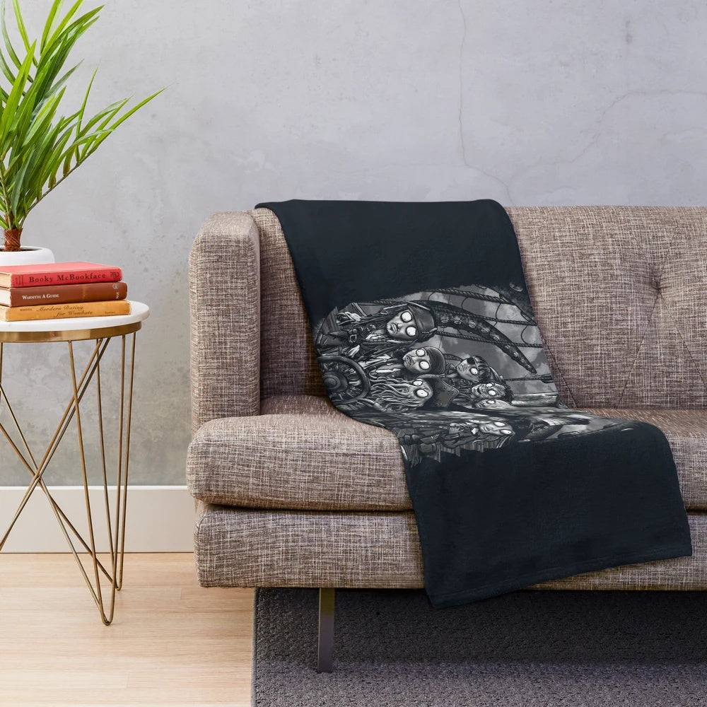 Black Pearl Plush Blanket inspired by the movie Pirates of the Caribbean
