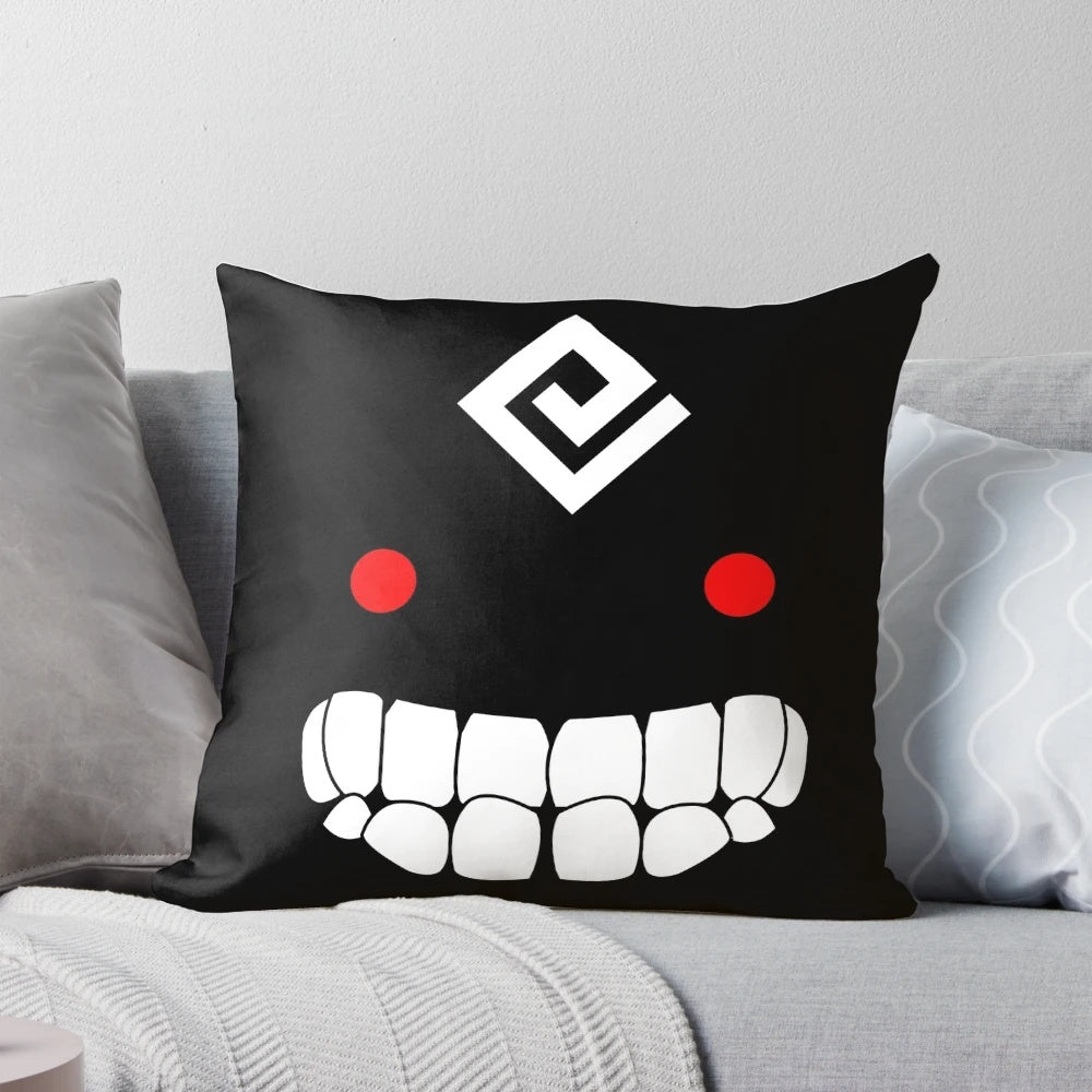 A soft and plush pillow featuring the iconic Black Spirit from the popular video game Black Desert Online.