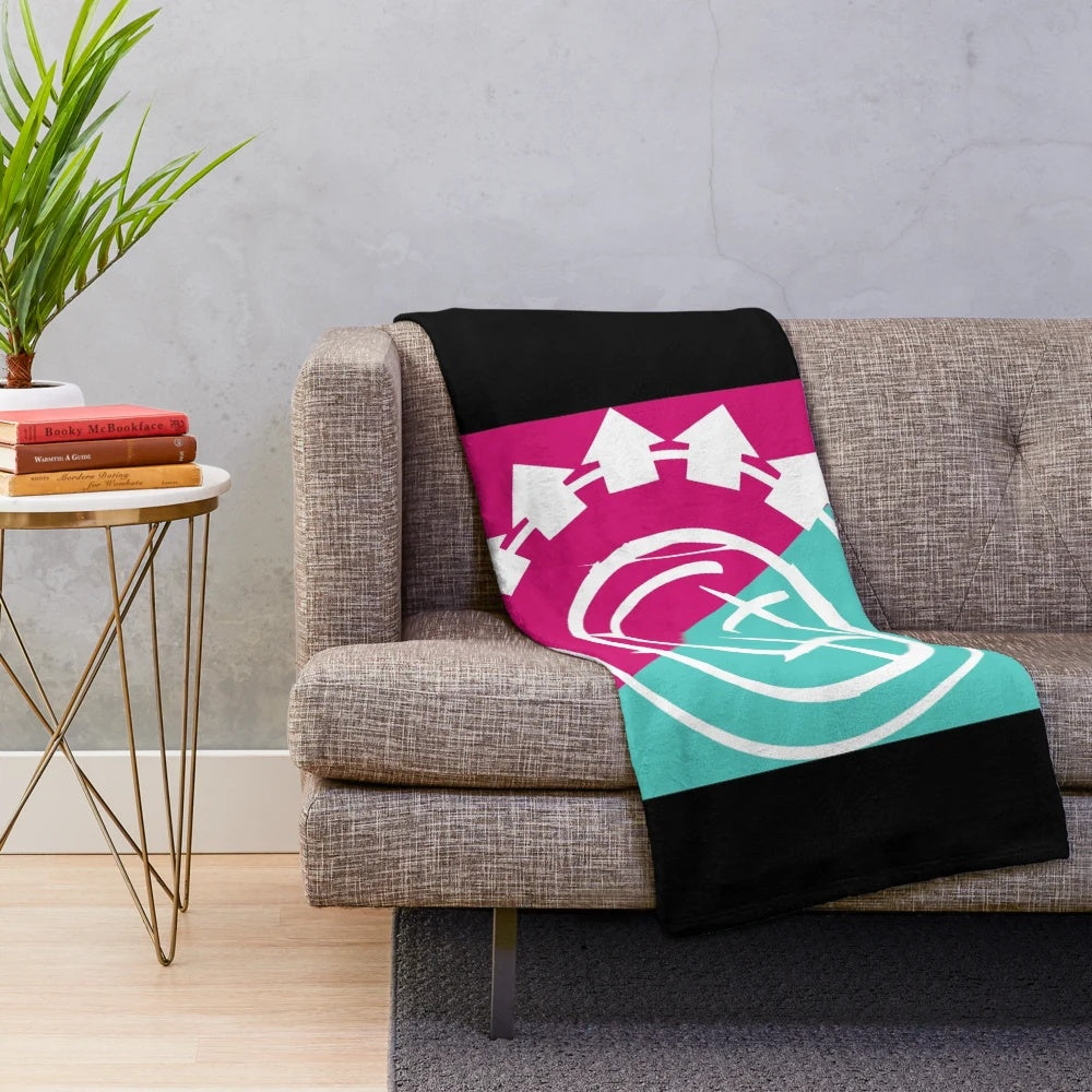 Soft and plush blink-182 inspired throw blanket