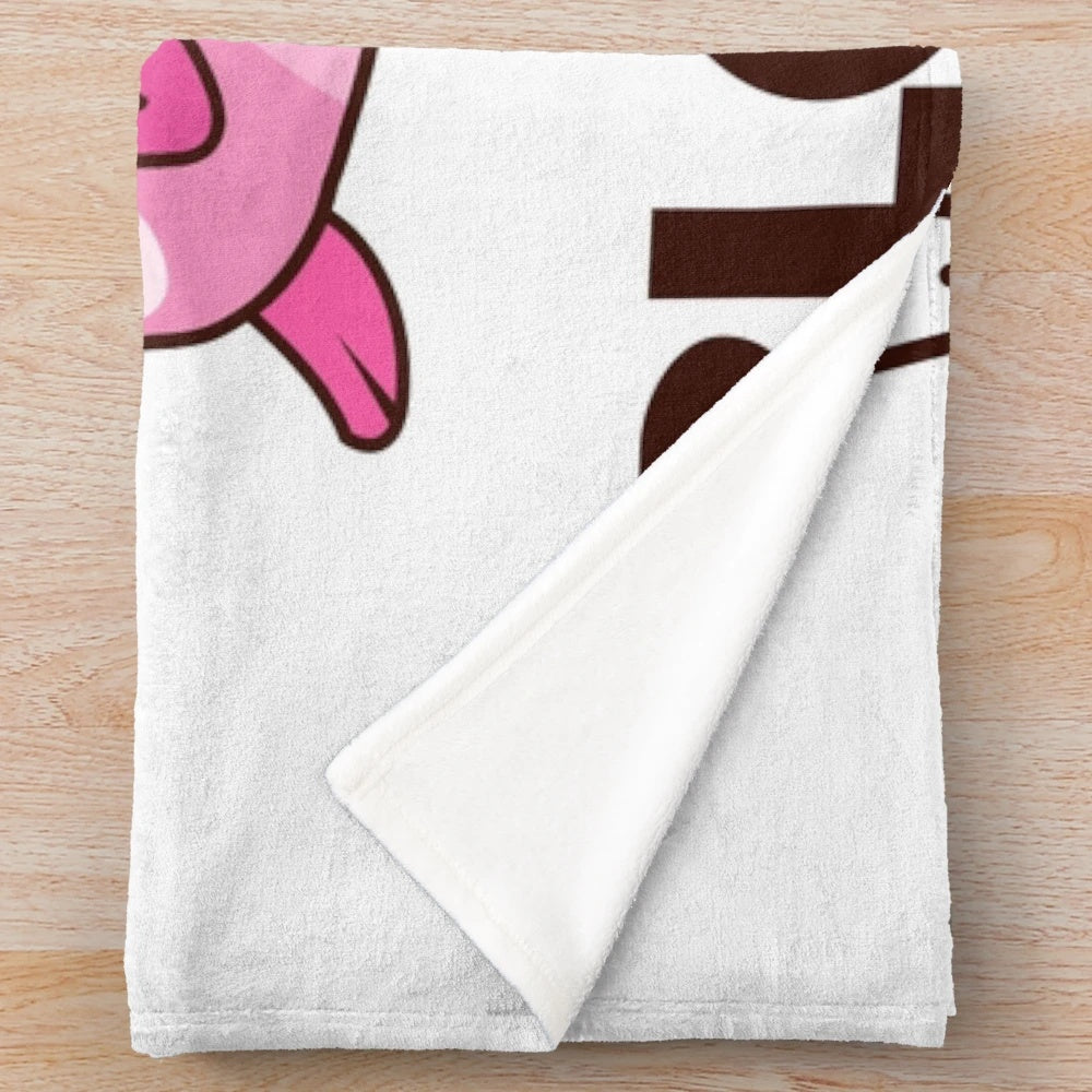 Soft and cuddly blobfish plush blanket with a whimsical design