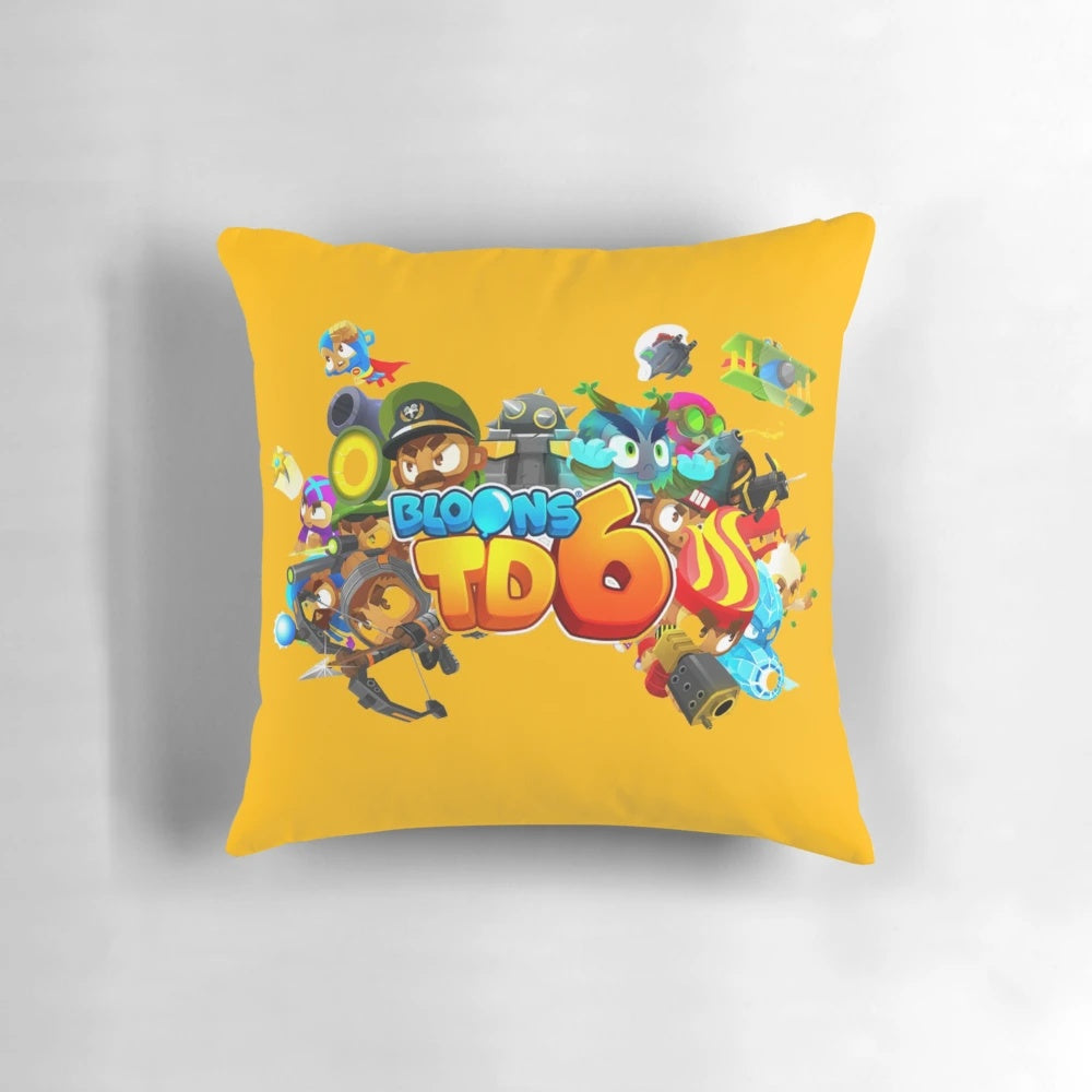 Bloons TD6 inspired plush pillow with a cute monkey design