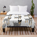 Blue Heeler Plush Blanket for Cuddling with Your Furry Friend