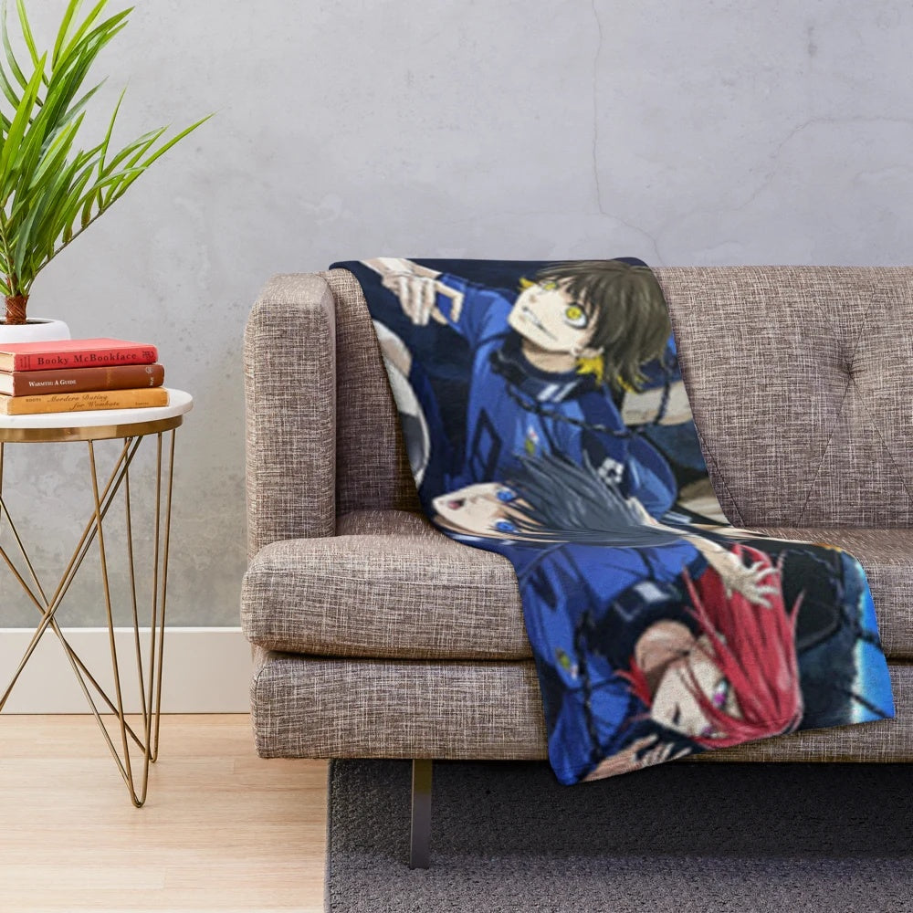 Blue Lock Anime Themed Plush Blanket