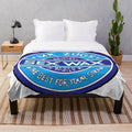 Mr Zogs Blue Plush Blanket for Surf and Beach Enthusiasts