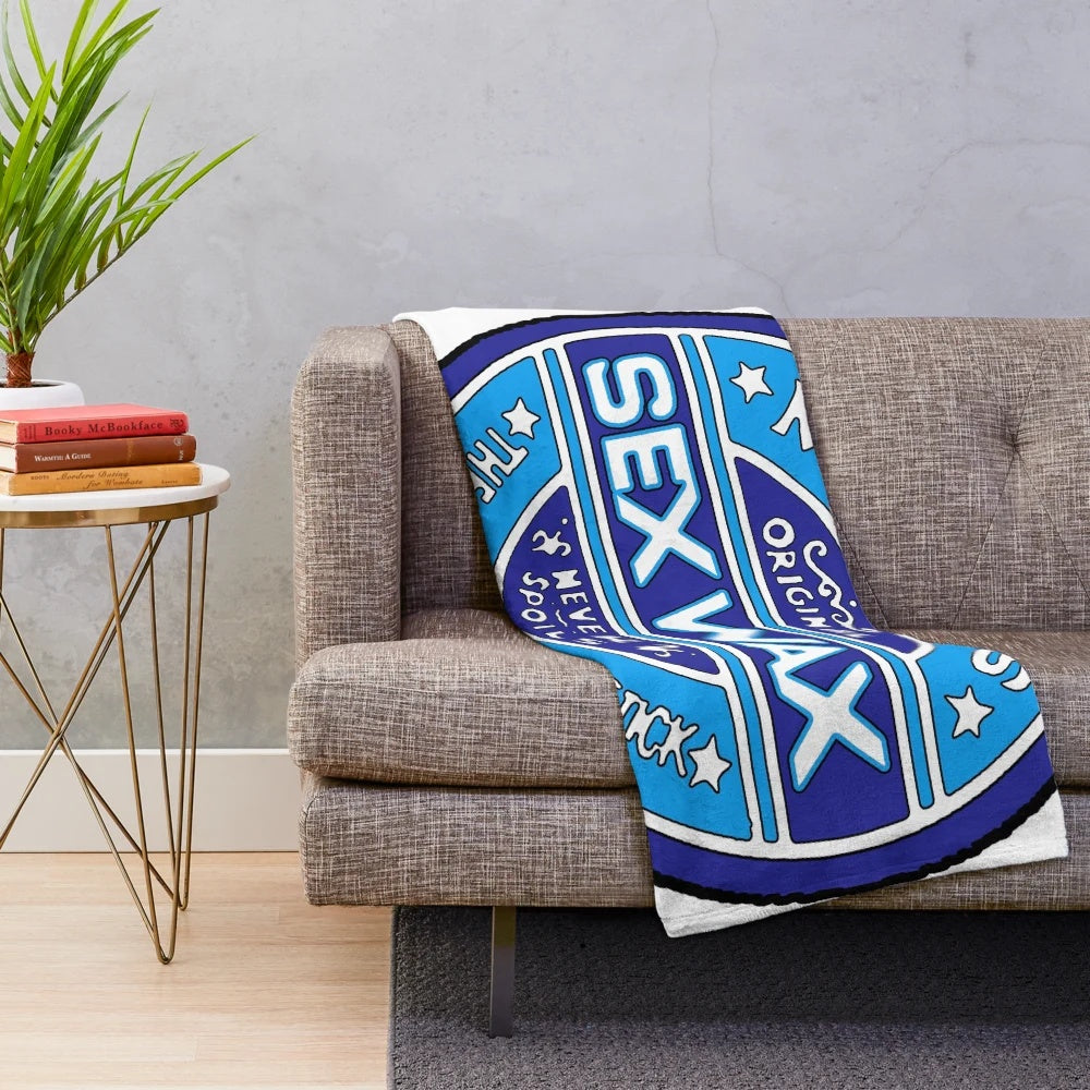 Mr Zogs Blue Plush Blanket for Surf and Beach Enthusiasts