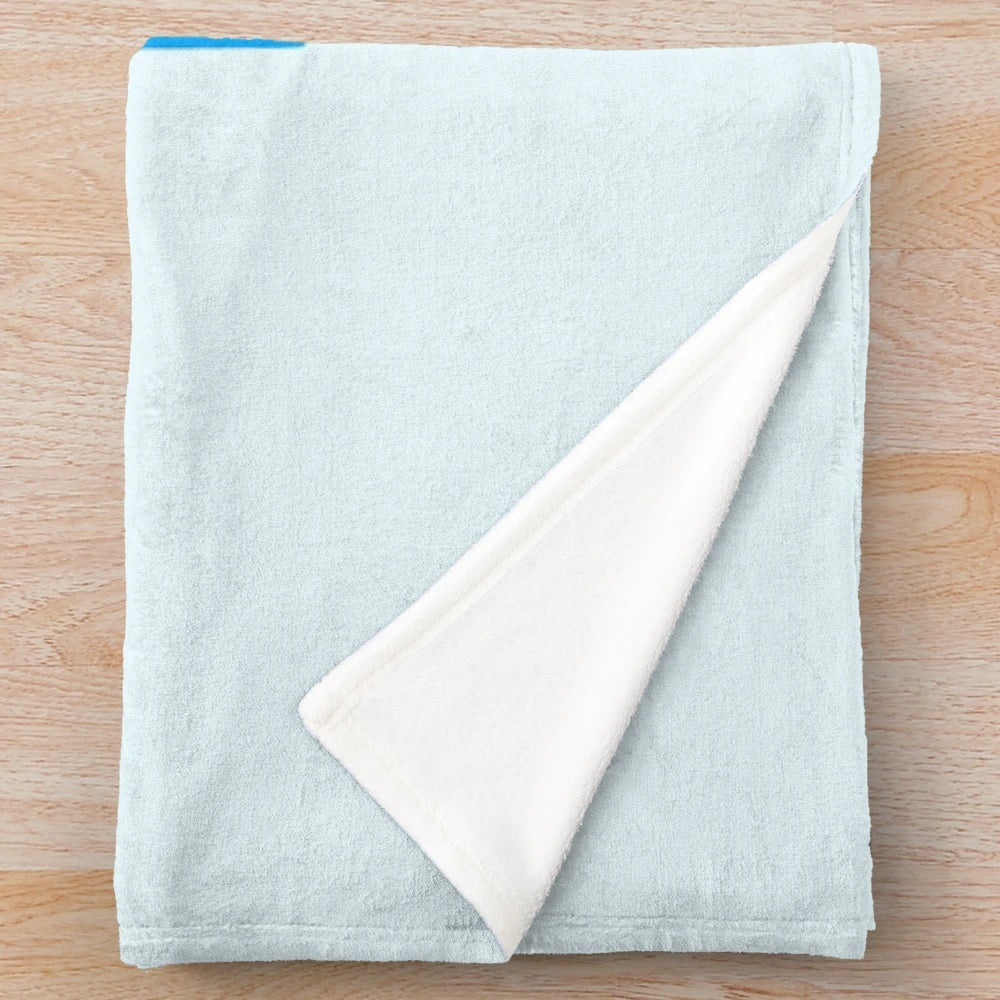 Blue plush occupational therapy themed blanket