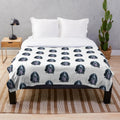 Blue roan cocker spaniel plush blanket