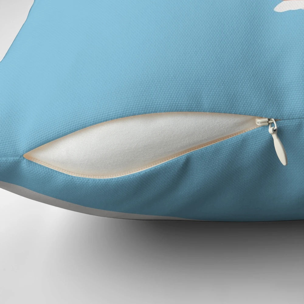 Soft and cuddly blue shark-shaped pillow for relaxation and sleep