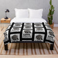 Blue Staffordshire Bull Terrier Plush Blanket
