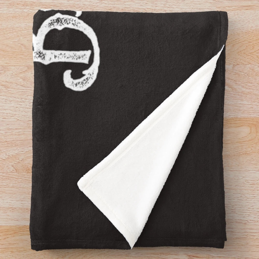 Plush blanket featuring a 5 string banjo for bluegrass music lovers