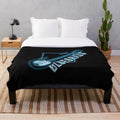 Plush blanket featuring bluegrass music and country music instruments like a banjo and guitar