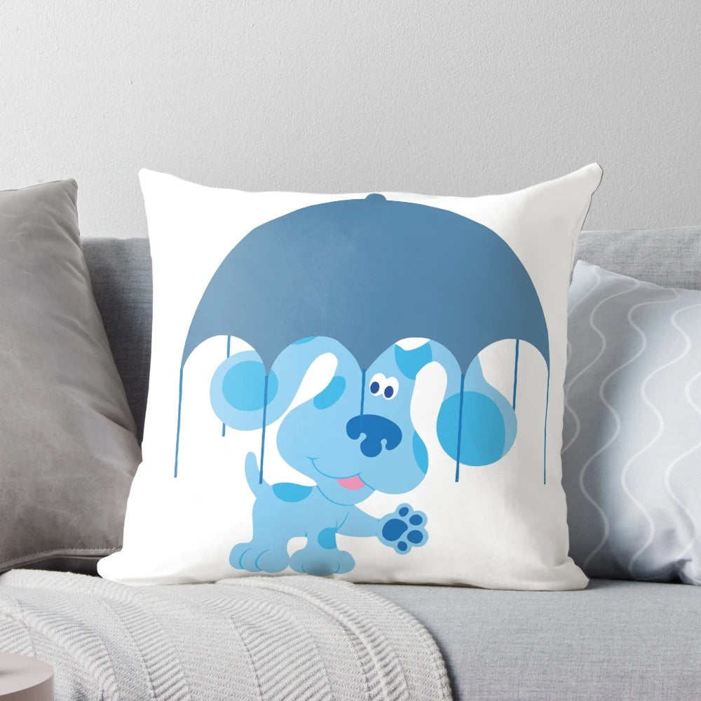 Blue's Clues Steve plush pillow with a cute, blue dog design