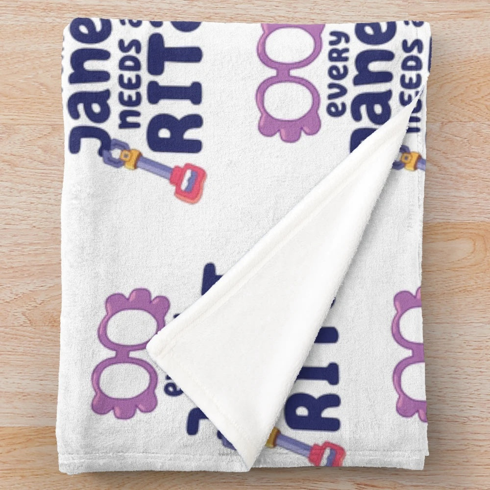 Soft and snuggly Bluey-themed plush blanket