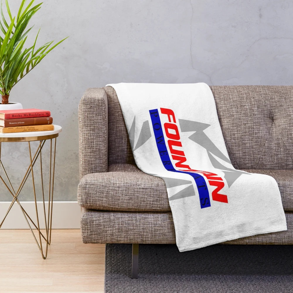 Fountain Powerboats Boat Plush Blanket