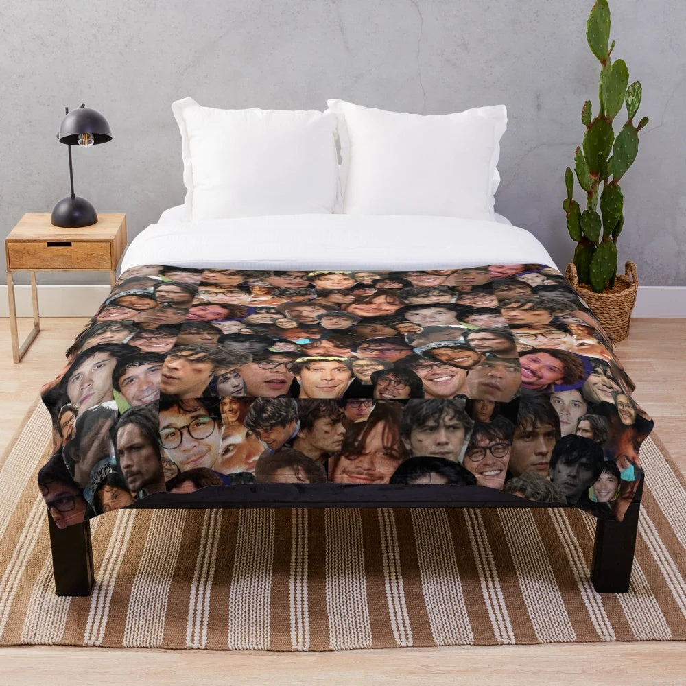 Soft and Cozy Plush Blanket Featuring Actor Bob Morley from The 100