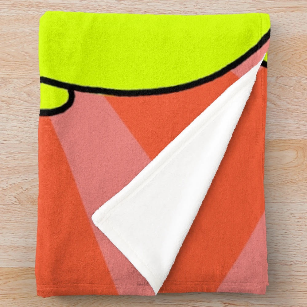 Colorful plush blanket featuring the iconic Kuchi Kopi nightlight from Bob's Burgers