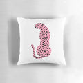 Soft, plush pink cheetah leopard print throw pillow for cozy home decor