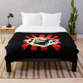 Bonsai judo inspired plush blanket with Japanese design