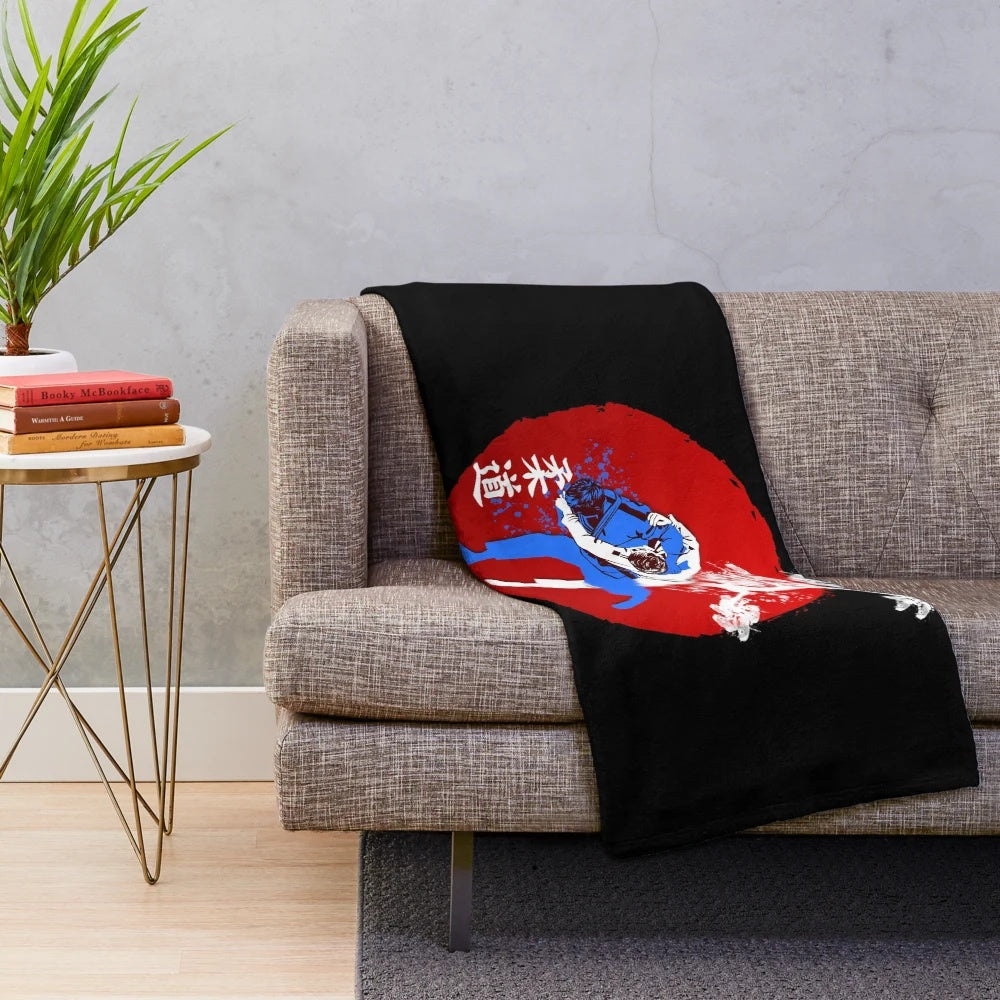Bonsai judo mix plush blanket with a beautiful Japanese-inspired design