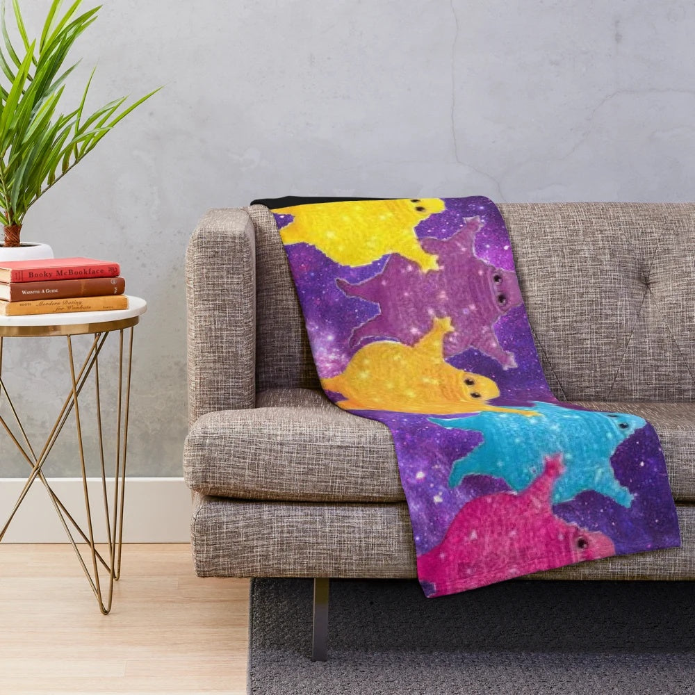 Boohbah inspired plush blanket for nostalgic fans