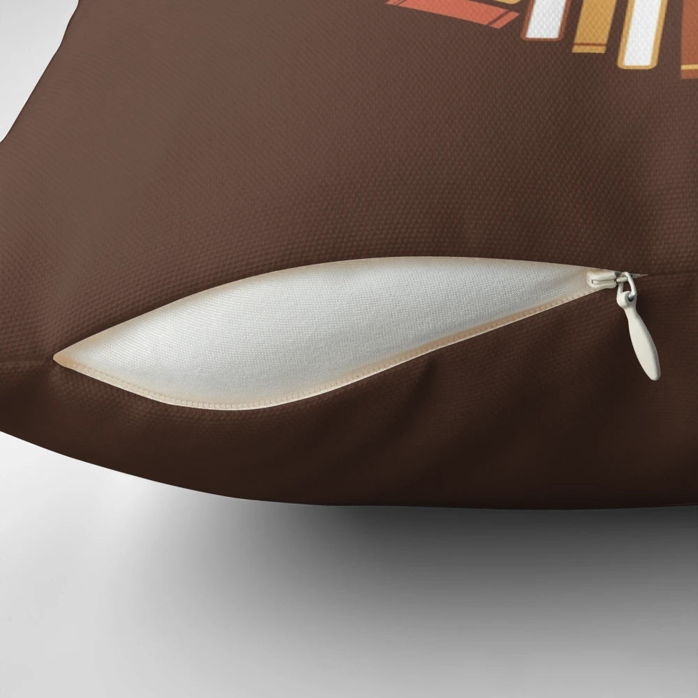 Soft, plush pillow featuring the text "I Heart Books" against a book-themed design
