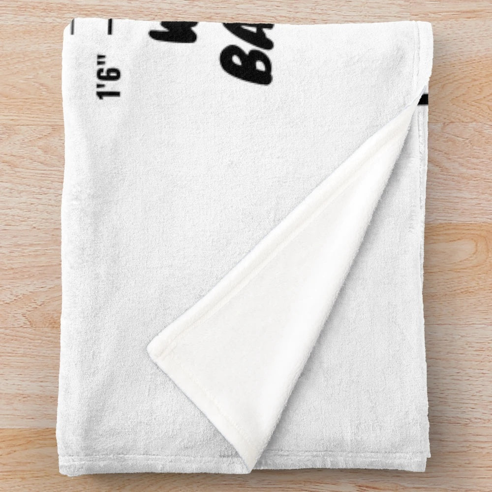 Realistic black and white border collie plush blanket