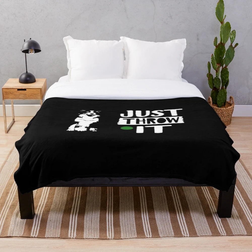 Soft and Cuddly Border Collie Plush Blanket