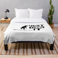 Soft plush blanket with a border collie design for dog lovers