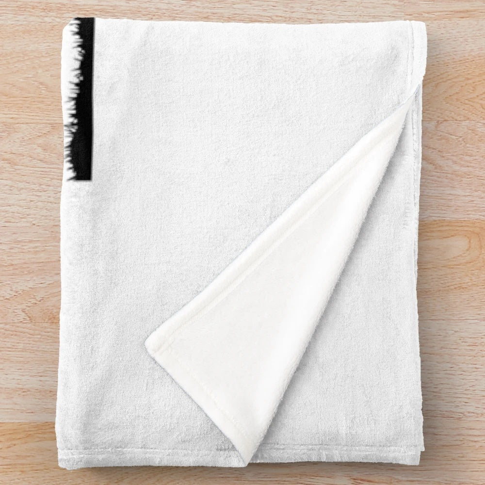 Soft plush blanket with a border collie design for dog lovers