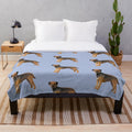 Soft and comfy border terrier plush blanket