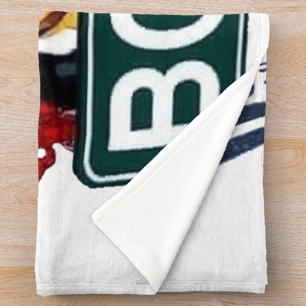 Boston sports themed plush blanket